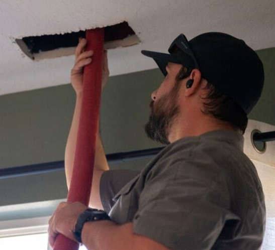 Air duct cleaning improving heating efficiency